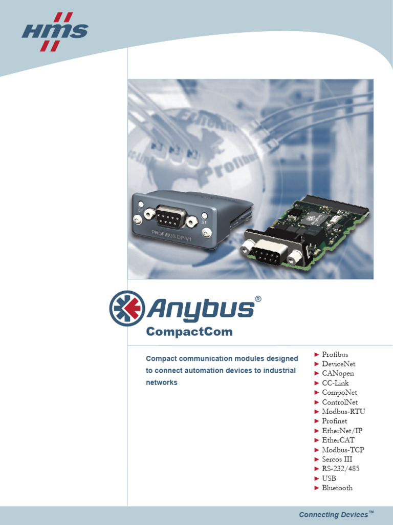 Anybus CompactCom Communication Modules | PDF | Computer Network | Usb