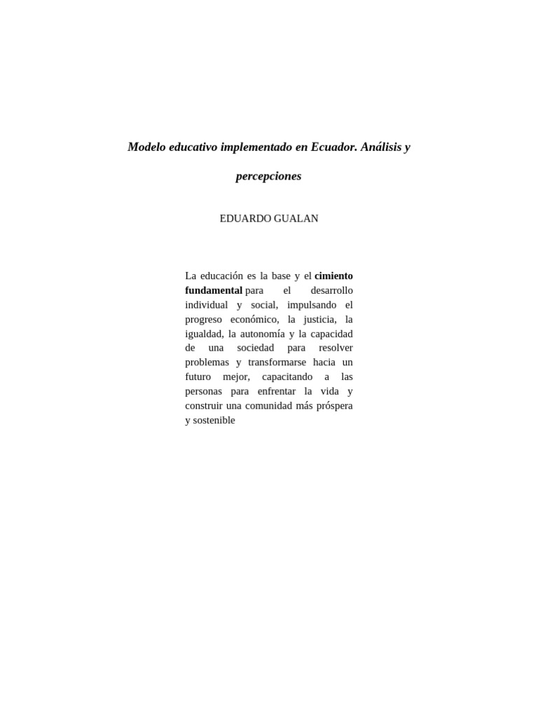 MODELO EDUCATIVO DEL FUTURO | PDF | Plan de estudios | Enseñando