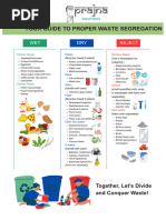 Waste Segregation Guidelines Poster | PDF | Nature | Foods