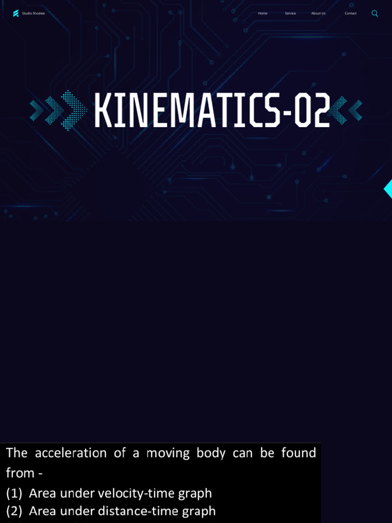 Kinematics 02 | PDF