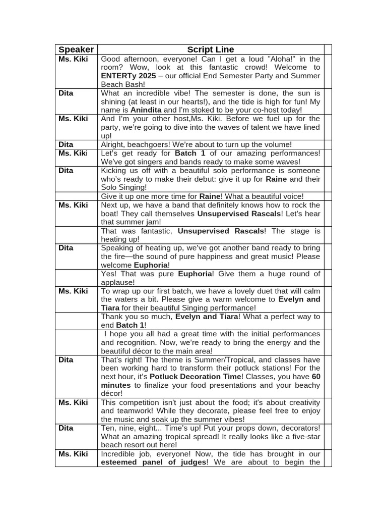 MC SCRIPT 3 | PDF