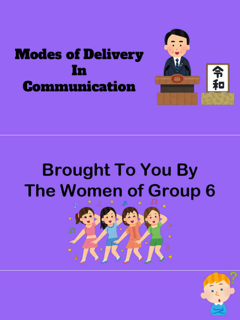 Communication Delivery Methods Explained | PDF | Cognitive Science ...