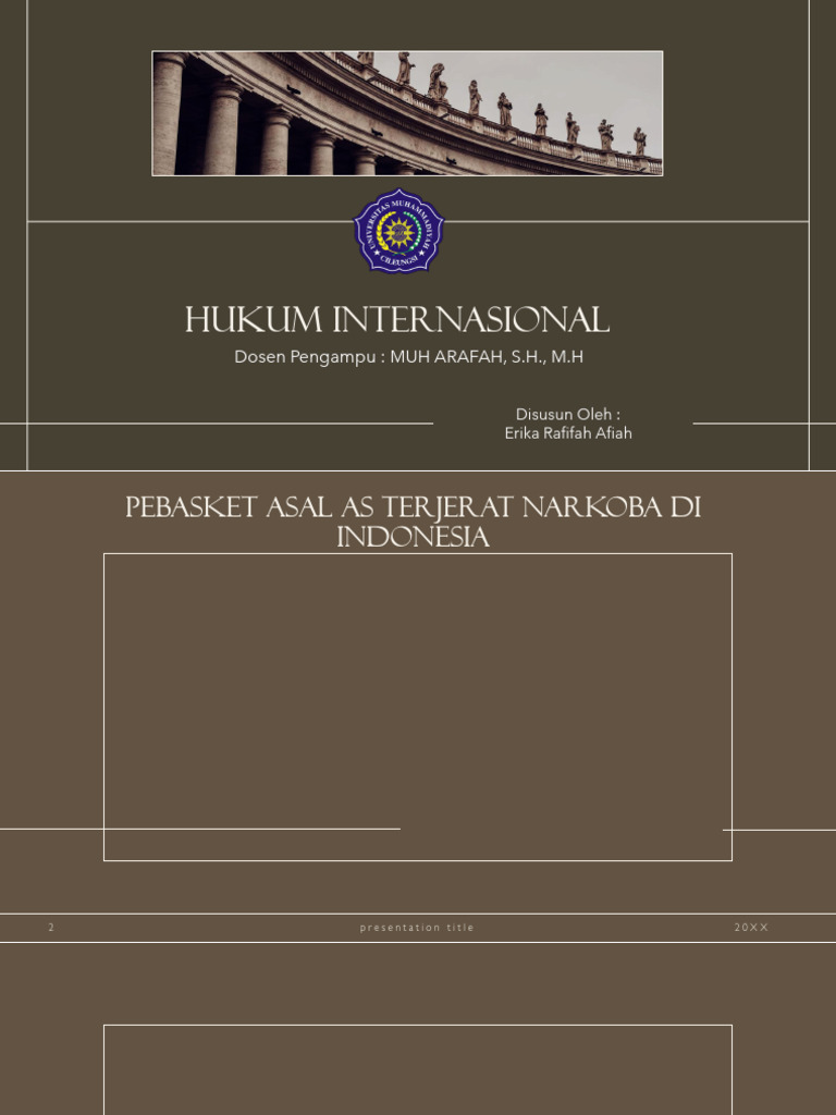 Hukum Internasional 1 Kasus Erika Rafifah Afiah | PDF