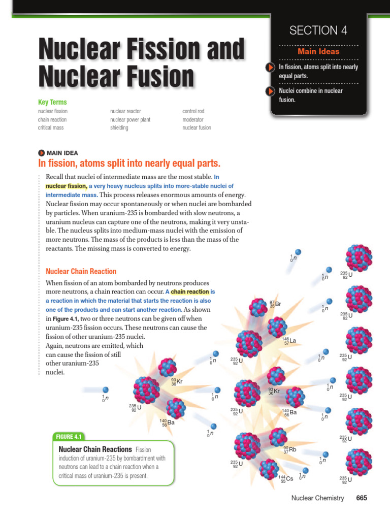 Nuclear Fission and Fusion Explained | PDF | Nuclear Fission | Nuclear ...