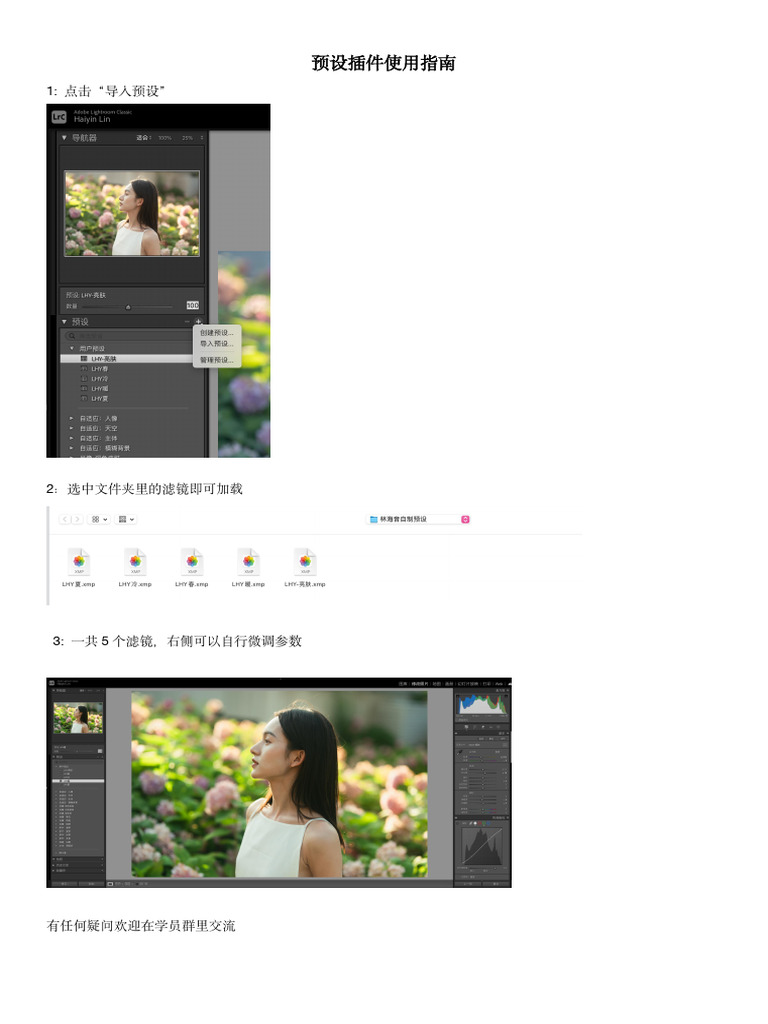 预设插件使用指南 | PDF