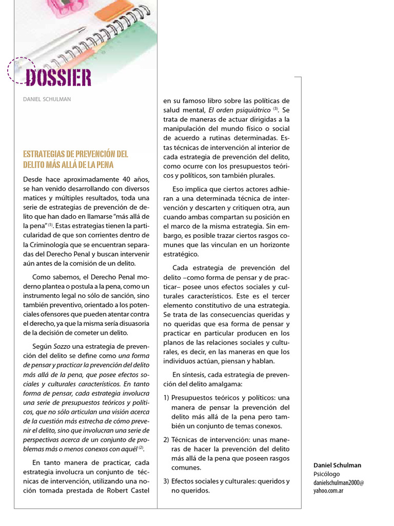 Estrategias de Prevención del Delito | PDF | Derecho penal | Prevención ...