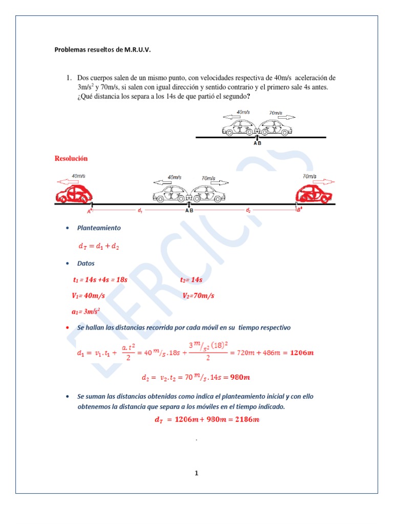 Ejercicios Resueltos De Mru Y Mruv Pdf Download