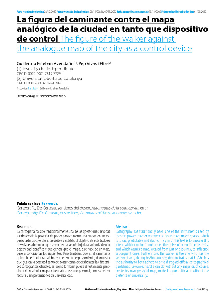 Figura Del Caminante Contra El Mapa Analogico de L | PDF | Mapa