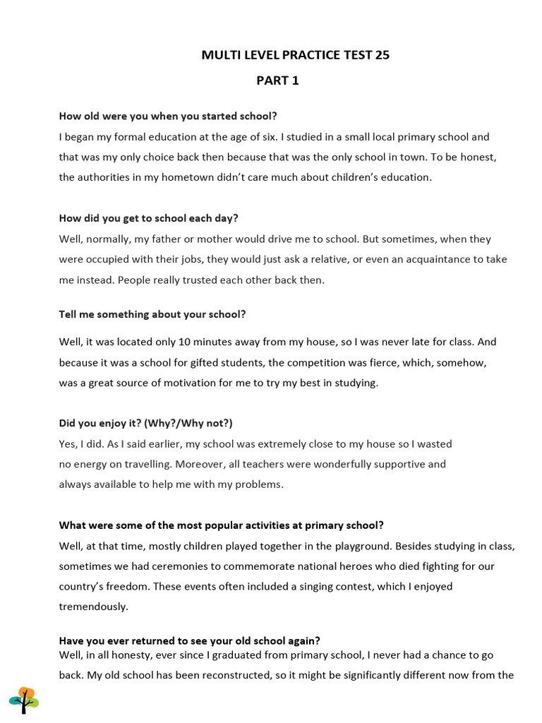 Multi-Level Practice Test: Education Insights | PDF | Psychological ...