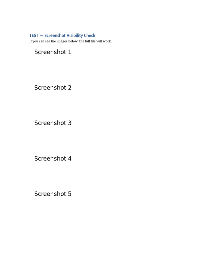TEST Visibility | PDF