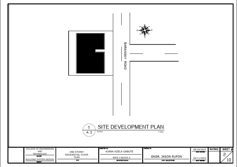 Site Development Plan for Engineering Building | PDF