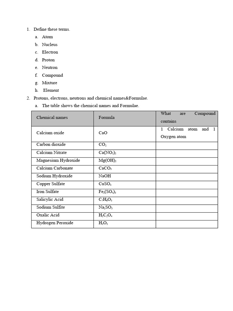 Chemistry Terms and Concepts Explained | PDF | Chemical Elements | Oxide
