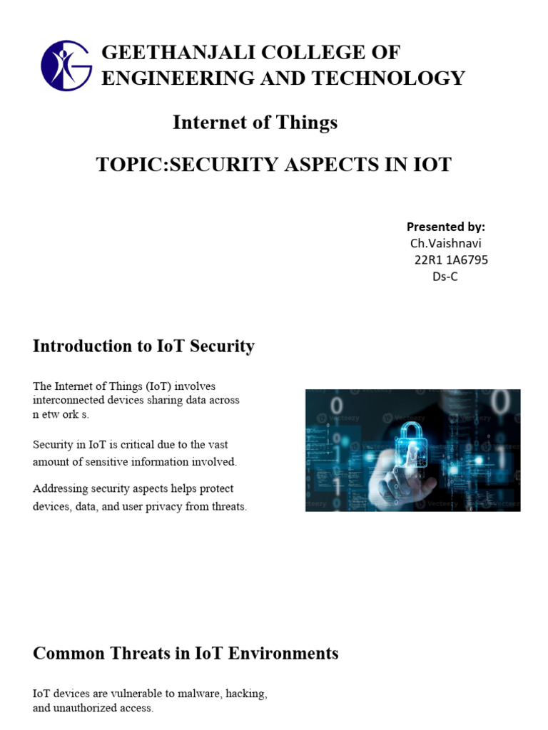 IoT Security Aspects and Best Practices | PDF | Security | Computer ...