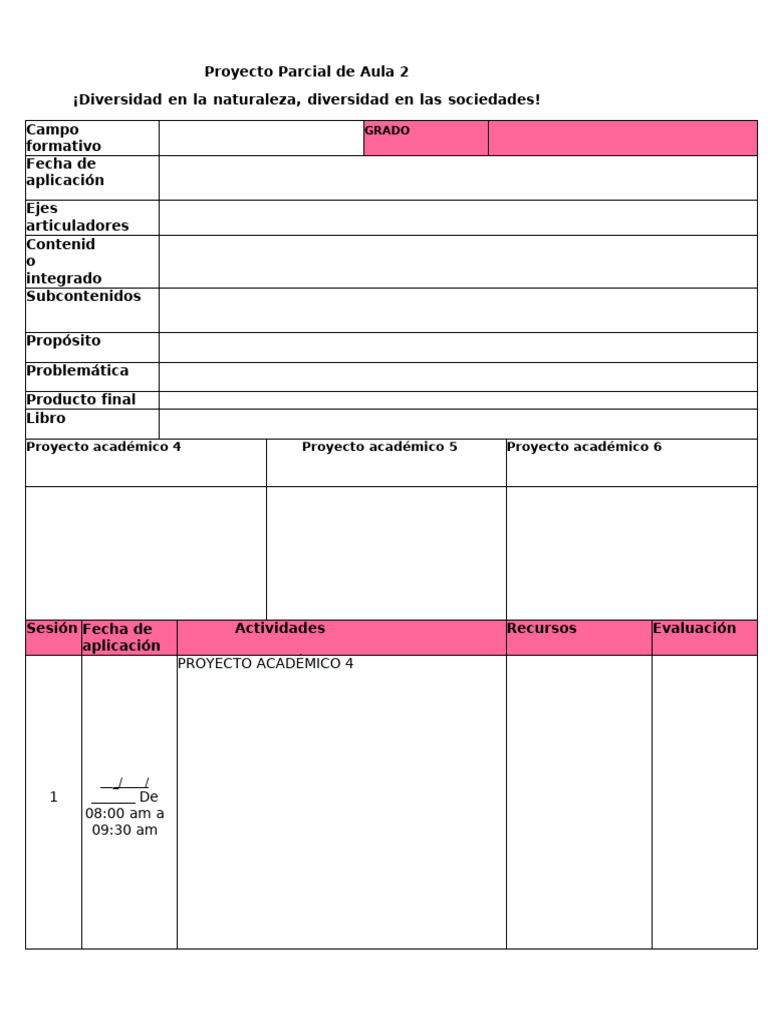 Proyecto Parcial de Aula 2 | PDF