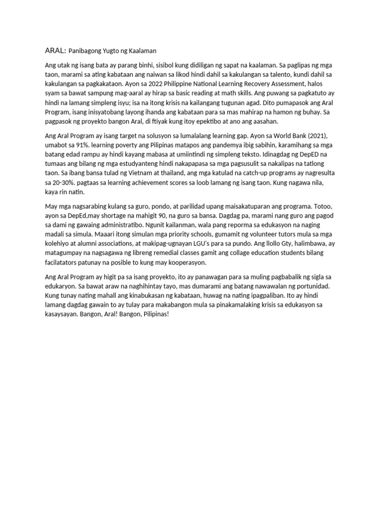 Aral | PDF