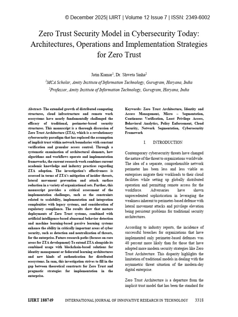 Zero Trust Security Model Explained | PDF | Computer Security | Security