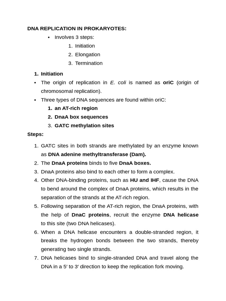 Dna Replication in Prokaryotes | PDF | Dna Replication | Dna