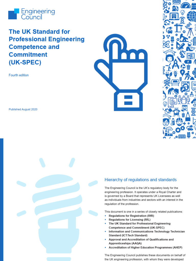 UK-SPEC: Engineering Competence Standards | PDF | Competence (Human ...