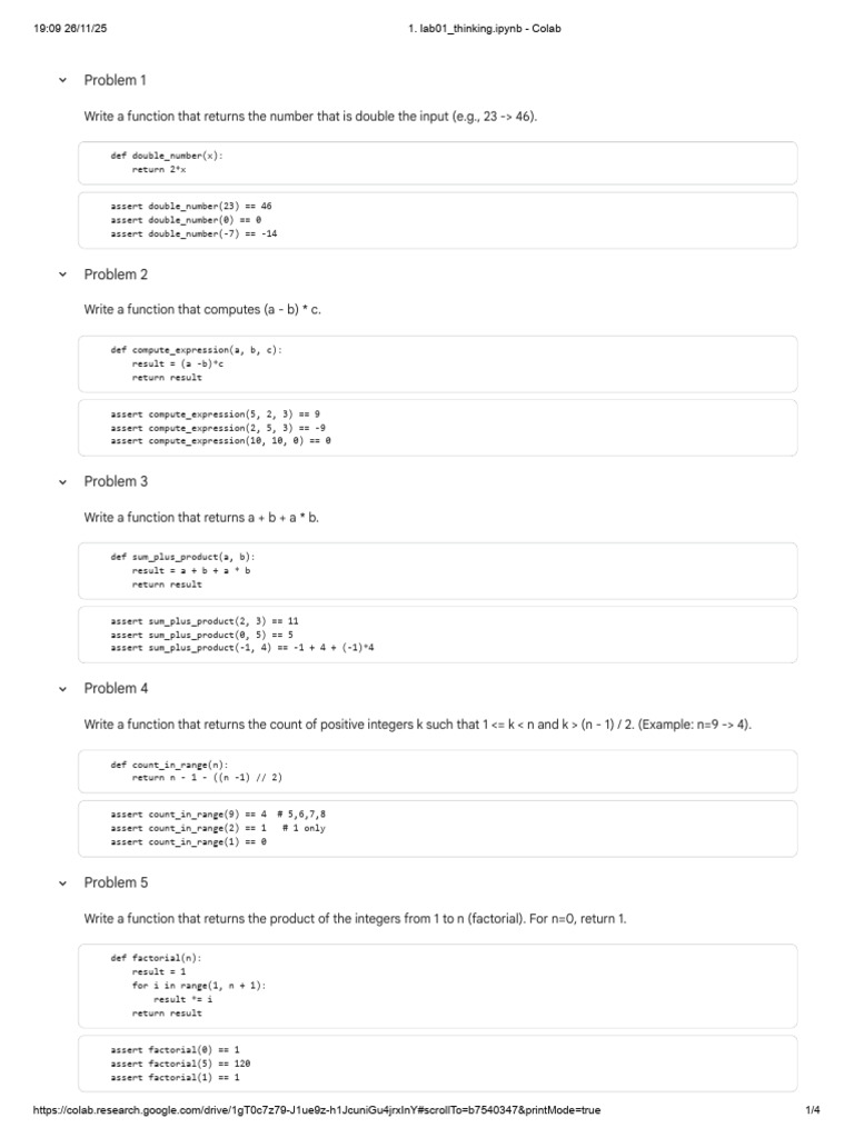 Python Functions for Basic Math Operations | PDF | Function ...
