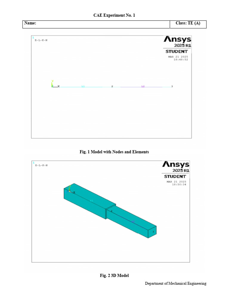 CAE Practical Printout - 1 | PDF