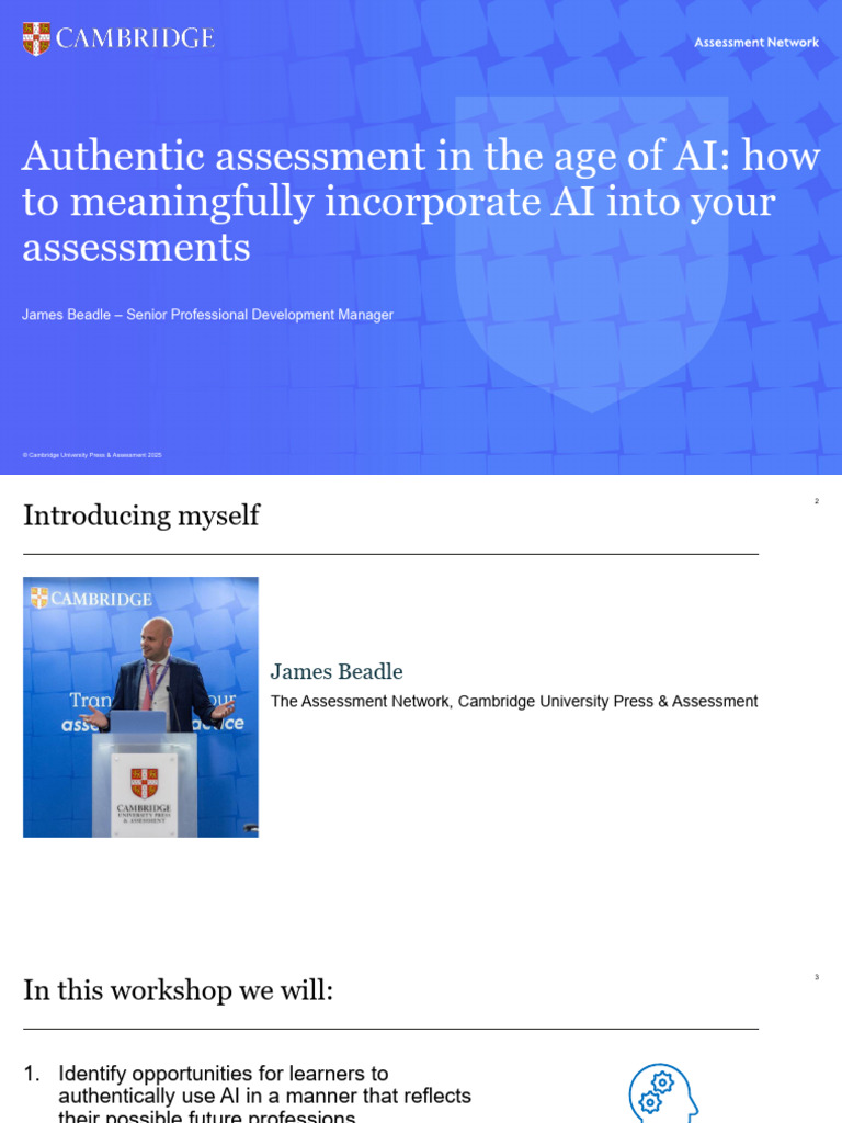 Incorporating AI in Authentic Assessments | PDF | Artificial ...