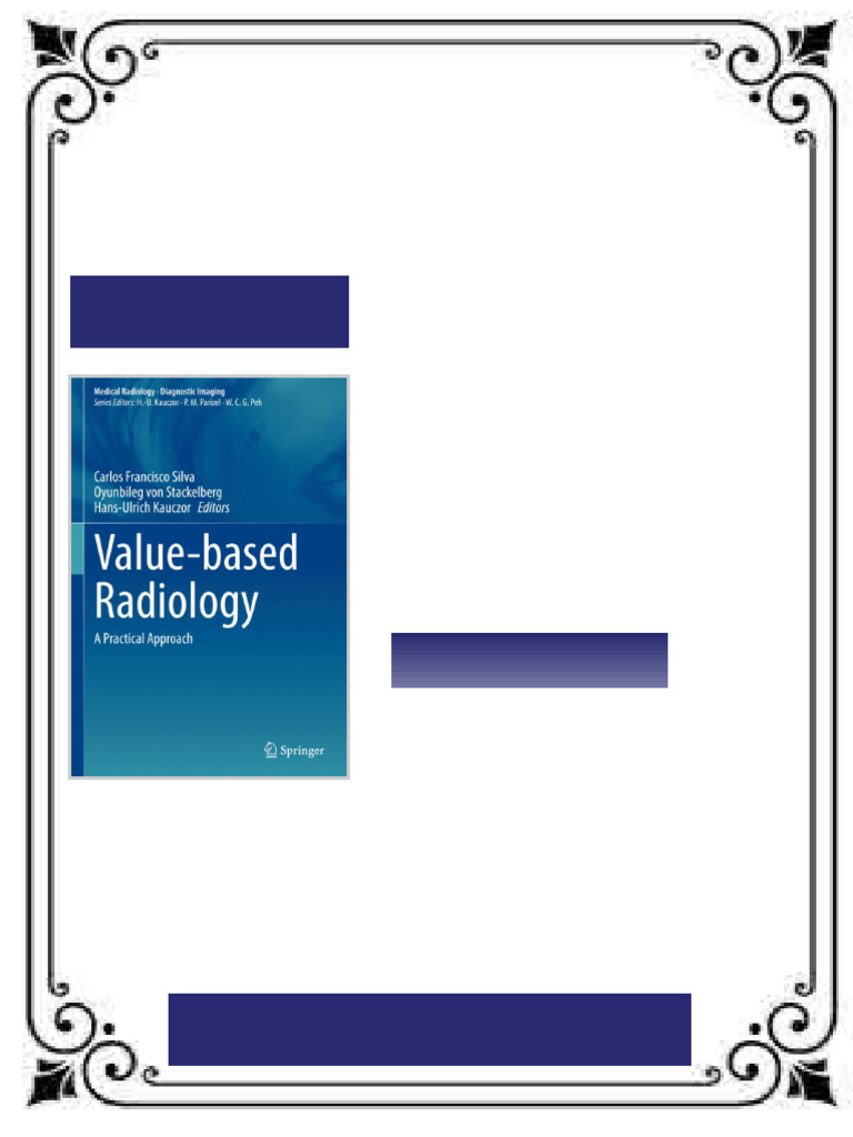 Value Based Radiology A Practical Approach Carlos Francisco Silva Ebook ...