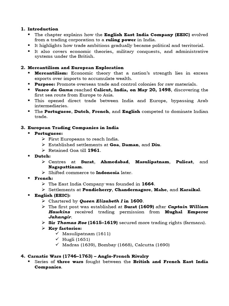 British Expansion in India: Key Events | PDF | British India