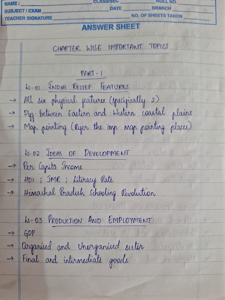 Chapter Wise Imp Topics Social | PDF