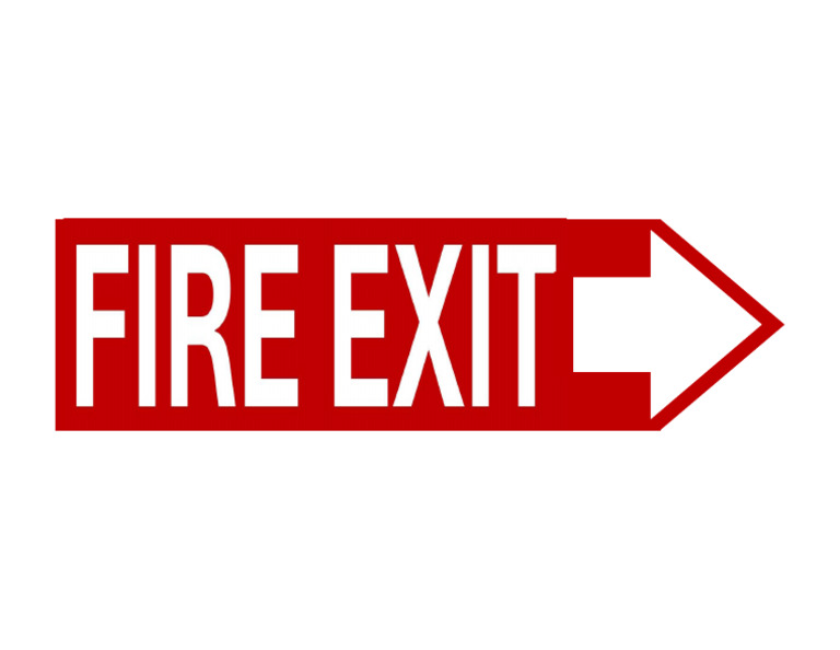 Fire Exit Arrow Signage | PDF