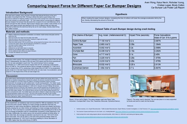 Paper Bumper Design Impact Analysis | PDF