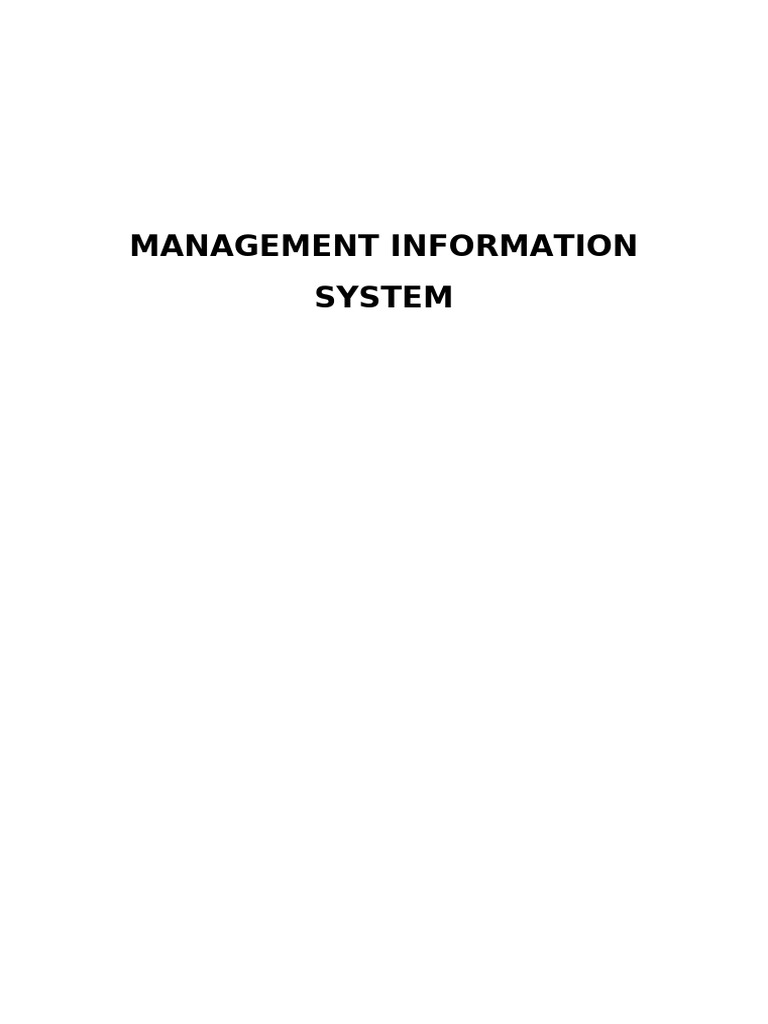 Overview of Management Information Systems | PDF | Computer Data ...