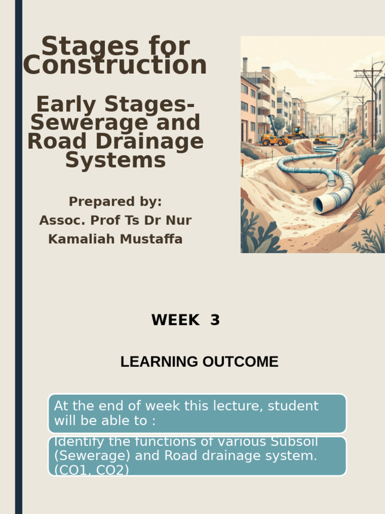 Sewerage and Road Drainage Systems Overview | PDF | Sanitary Sewer ...