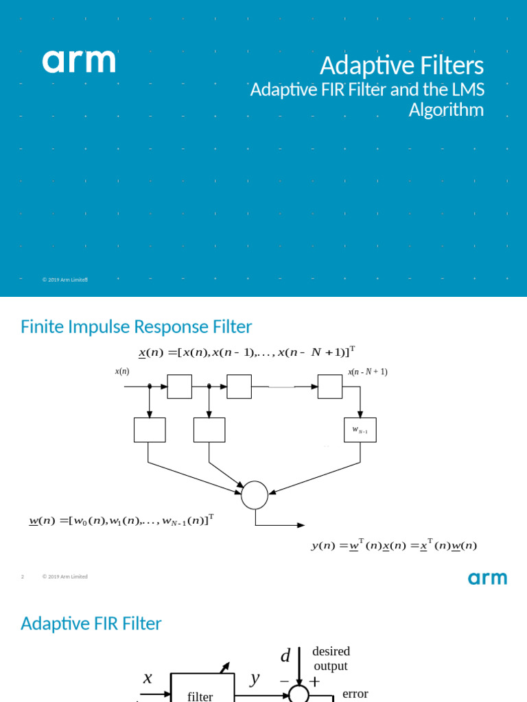 Adaptive FIR Filter and LMS Algorithm | PDF | Mathematical Analysis ...