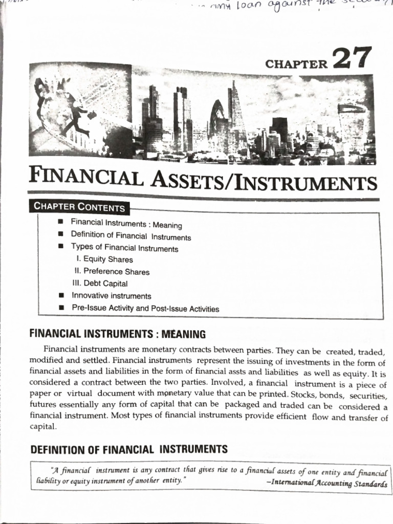 Financial Assets | PDF
