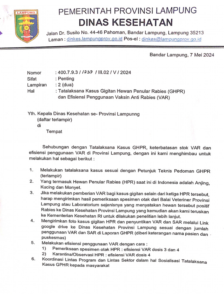 Tatalaksana Kasus GHPR & Efisiensi Penggunaan VAR | PDF
