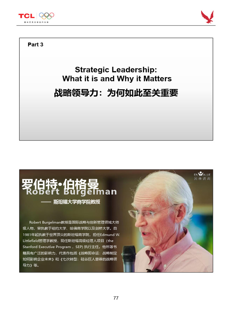 Understanding Strategic Leadership | PDF | Strategic Management ...