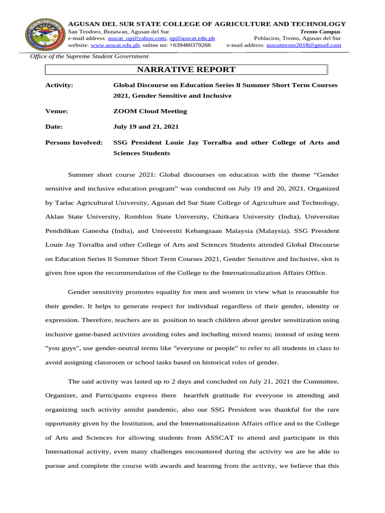 Gender-Sensitive Education Report 2021 | PDF | Gender | Gender Studies
