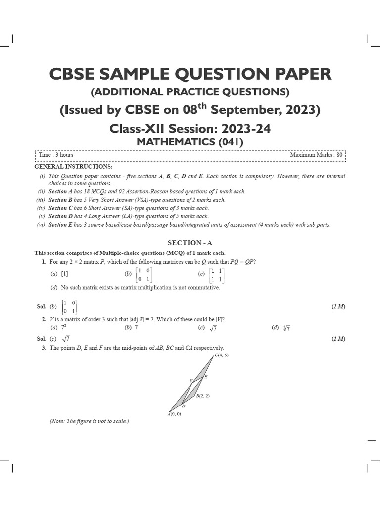 Comprehensive Math Question Paper | PDF | Force | Equations
