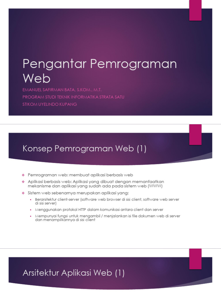 Panduan Pemrograman Web dan Database | PDF