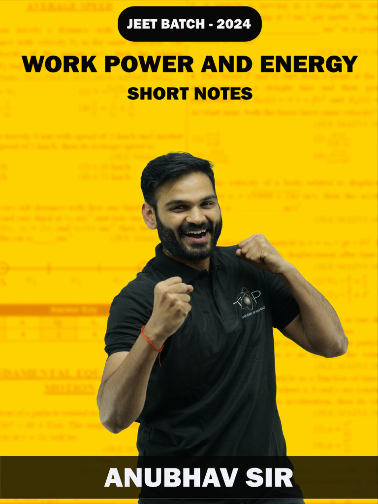 Short Notes (W.p.e) | PDF | Force | Physical Quantities
