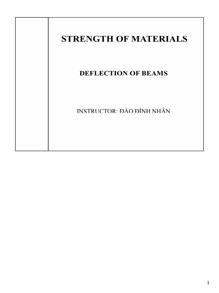 Ch09 BeamDeflection | PDF