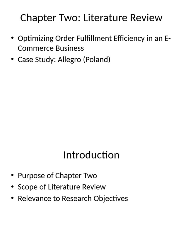 Chapter Two Literature Review Presentation | PDF