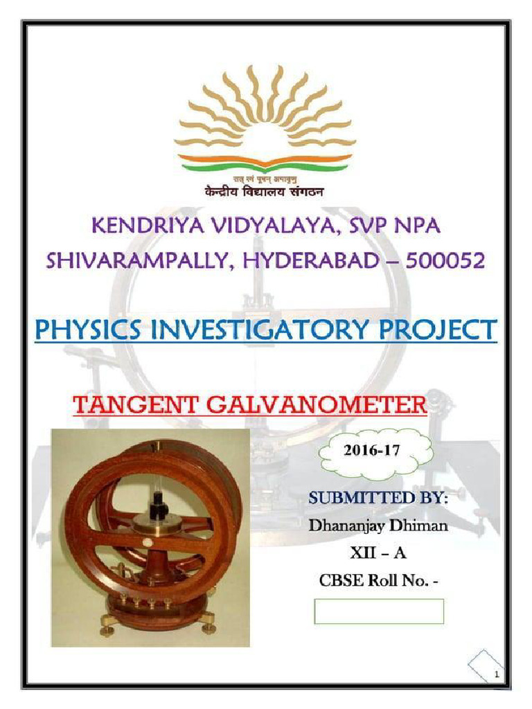 Dev Baghel Physics Project | PDF