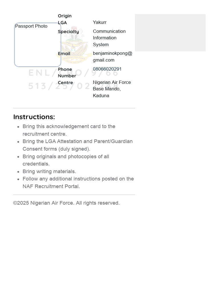 DSSC Application - Acknowledgement | PDF