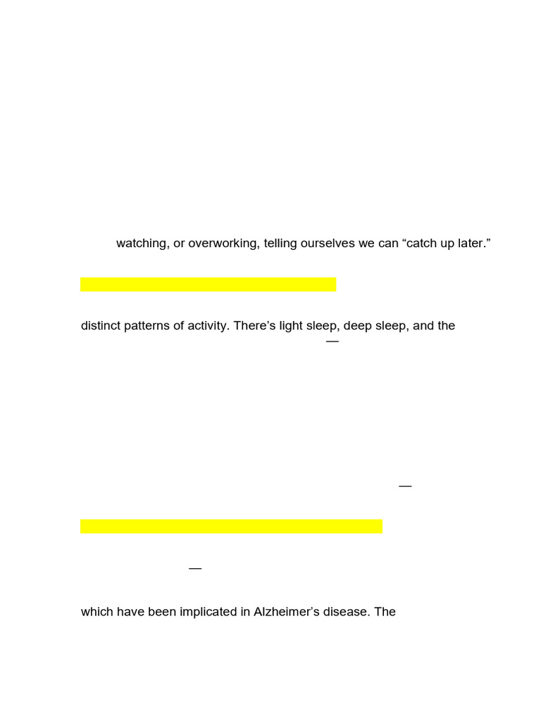 What Happens To Your Brain When You Sleep | PDF | Sleep | Memory