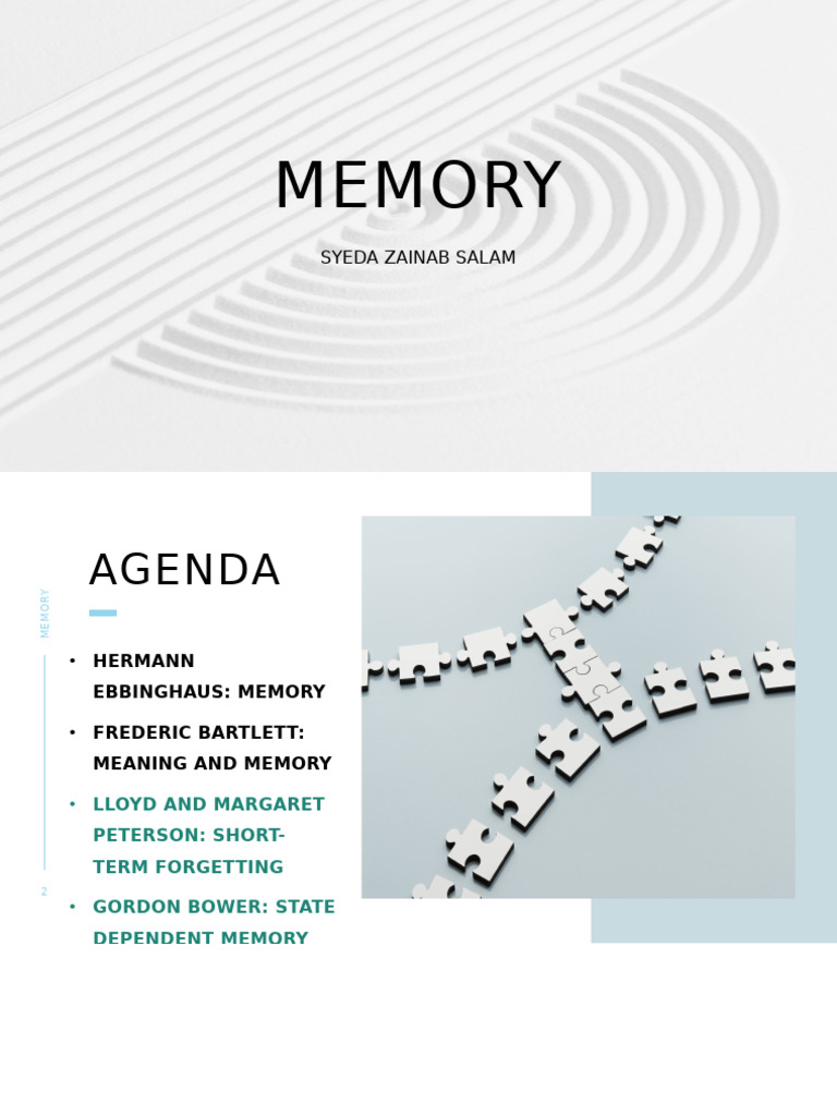 Lecture 5 2 Memory 26112025 093153am | PDF | Memory | Recall (Memory)