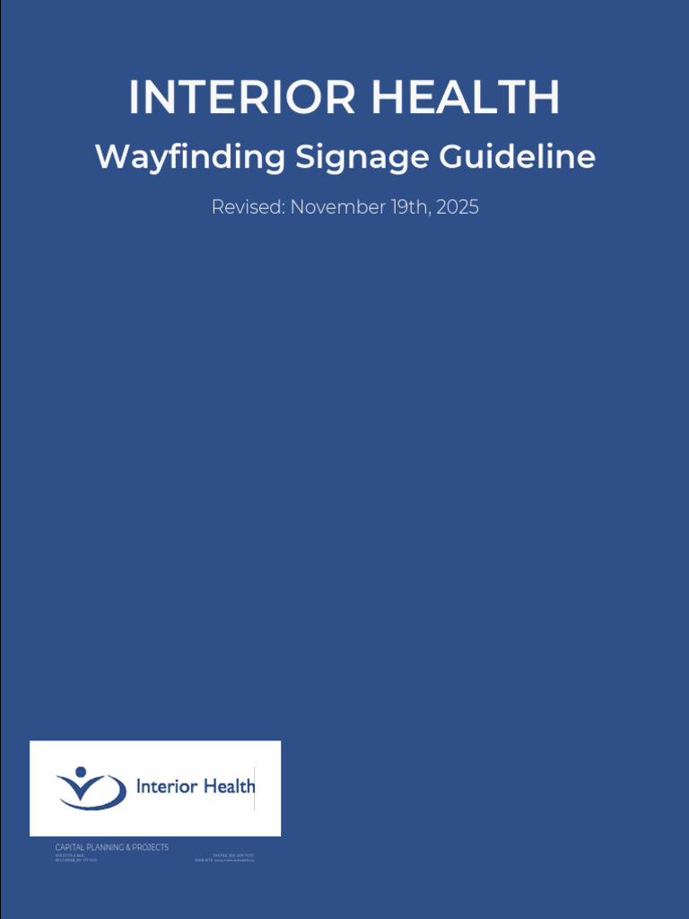 Ih Wayfinding Signage Guideline | PDF | Graphic Design