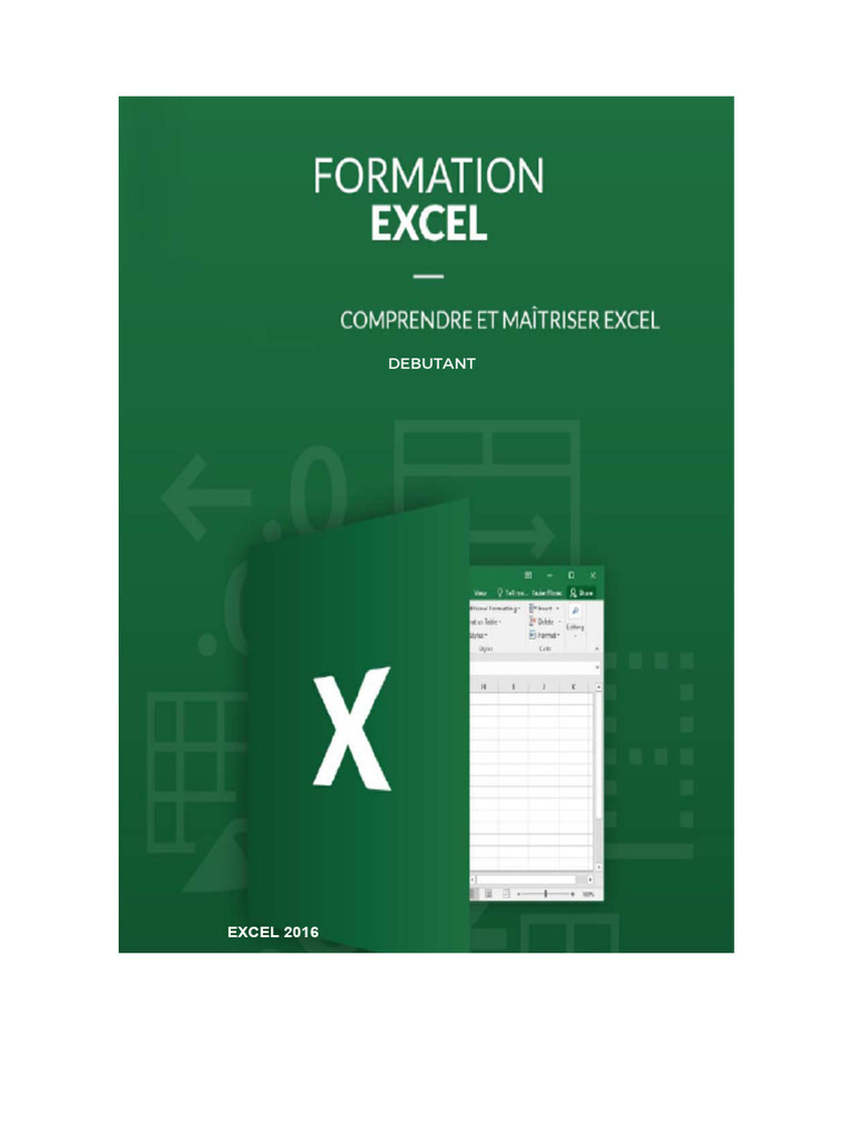 Guide Excel 2016 pour Débutants | PDF | Microsoft Excel | Microsoft Word