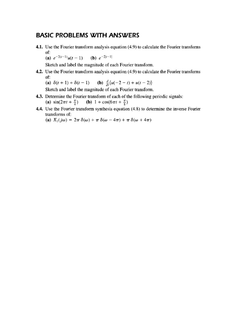 All Chapter 4 Problems | PDF