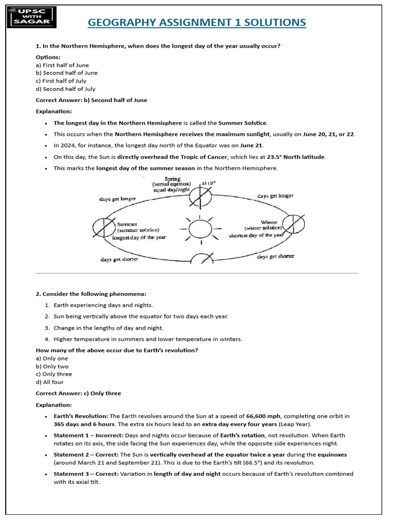 Geography Assignment 1 Solutions Explained | PDF | Lava | Plate Tectonics